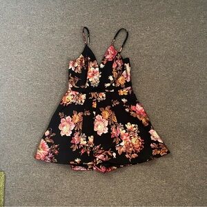 Windsor Foiled Floral Romper - Size - M